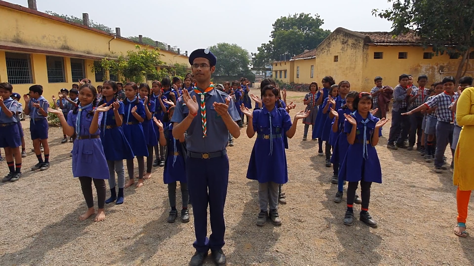 Environment Day celebrated by Scout and Guides children - Presentation  School CBSE
